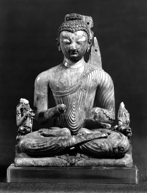 India: Buddha, 8Th Century. /Ncarved Ivory Seated Buddha From India, 8Th Century. Poster Print by Granger Collection - Item # VARGRC0119619