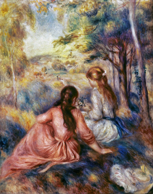 Renoir: Meadow, C1890. /Npierre Auguste Renoir: In The Meadow. Oil On Canvas, C1890. Poster Print by Granger Collection - Item # VARGRC0026127