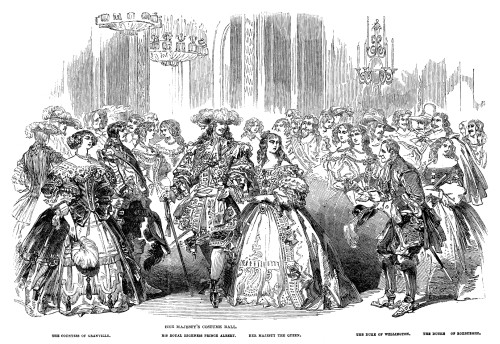Royal Costume Ball, 1851. /Nqueen Victoria And Prince Albert (Center) At The Queen'S Costume Ball, 1851. Contemporary English Wood Engraving. Poster Print by Granger Collection - Item # VARGRC0370514