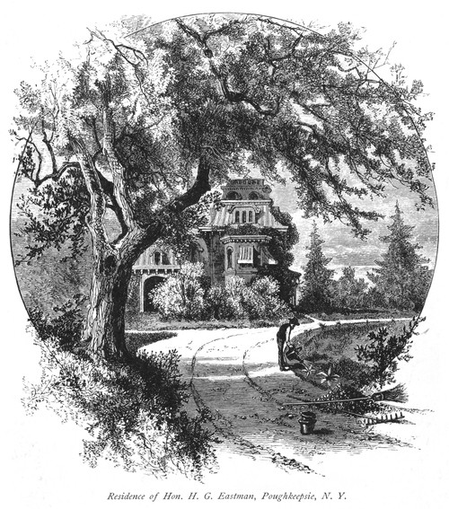Poughkeepsie: House, C1876. /N'Residence Of The Honorable H.G. Eastman, Poughkeepsie, Ny.' Wood Engraving, C1876. Poster Print by Granger Collection - Item # VARGRC0079421