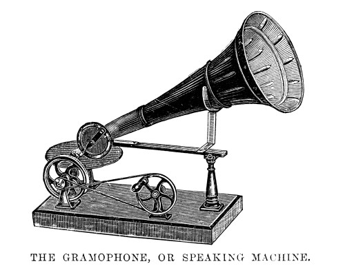 Phonographs: Gramophone. /Ninvented By Emile Berliner In 1887. Wood Engraving, English, 1891. Poster Print by Granger Collection - Item # VARGRC0066364