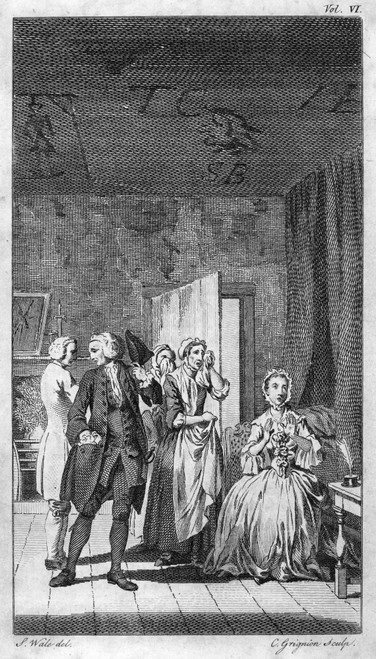 Richardson: Clarissa. /Nclarissa Harlowe, 1747-48, By Samuel Richardson. Copper Engraving From An 18Th Century English Edition. Poster Print by Granger Collection - Item # VARGRC0040326