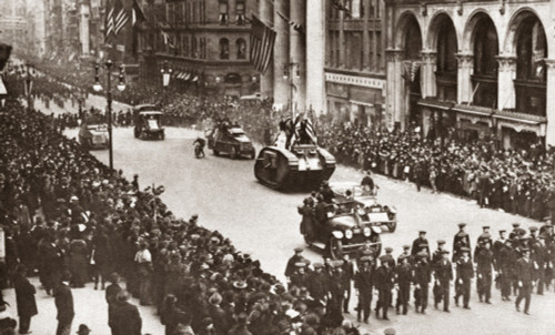 Wwi: Liberty Loan Parade. /Ntanks At The Liberty Loan Parade At 5Th Avenue And 35Th Street In New York City, C1917. Poster Print by Granger Collection - Item # VARGRC0408950