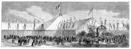 England: Sefton Park, 1872. /Nbazaar Pavilion At Sefton Park, Liverpool, England. English Engraving, 1872. Poster Print by Granger Collection - Item # VARGRC0370990