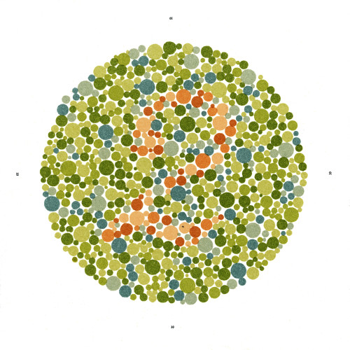 Ishihara Color Blindness Test Poster Print by Science Source - Item # VARSCIJA0020