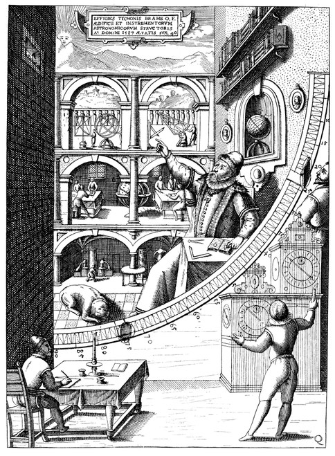 Tycho Brahe (1546-1601). /Ndanish Astronomer. With His Instruments In His Castle Of Uraniborg. Copper Engraving From Brahe'S 'Astronomiae Instauratae Mechanica,' 1602. Poster Print by Granger Collection - Item # VARGRC0031893