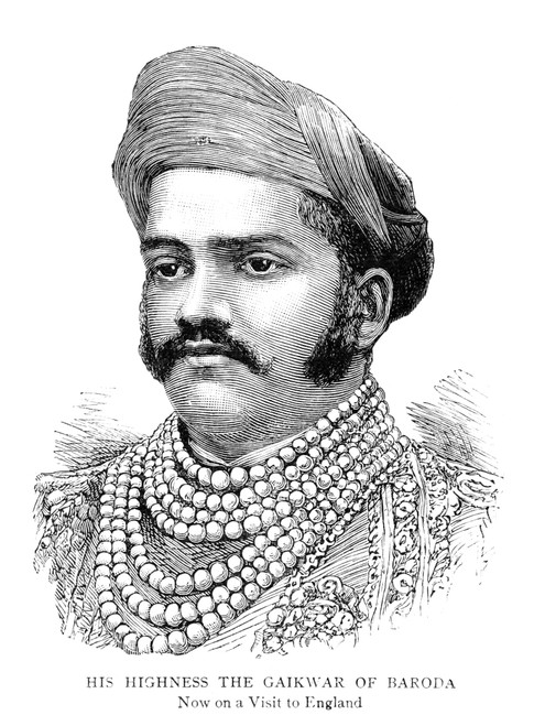 Sayajirao Gaekwad Iii /N(1863-1939). Maharaja Of Baroda, India, 1875-1939. English Portrait Engraving Published During His Visit To England, 1887. Poster Print by Granger Collection - Item # VARGRC0354545