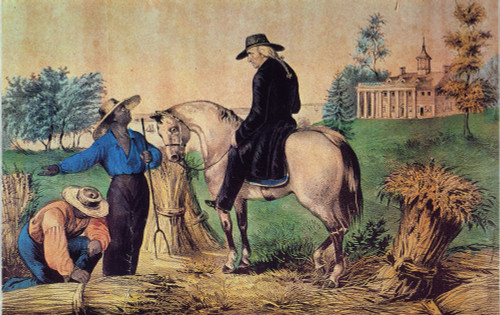 George Washington /N(1732-1799). 1St President Of The United States. Washington At Mount Vernon, 1797. Lithograph, 1852, By Nathaniel Currier. Poster Print by Granger Collection - Item # VARGRC0011743