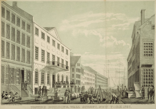 Tontine Building, 1797. /Nthe Tontine Coffee House Building On The Northwest Corner Of Wall And Water Streets, New York City, As It Appeared In 1797. American Lithograph, 1852. Poster Print by Granger Collection - Item # VARGRC0011110