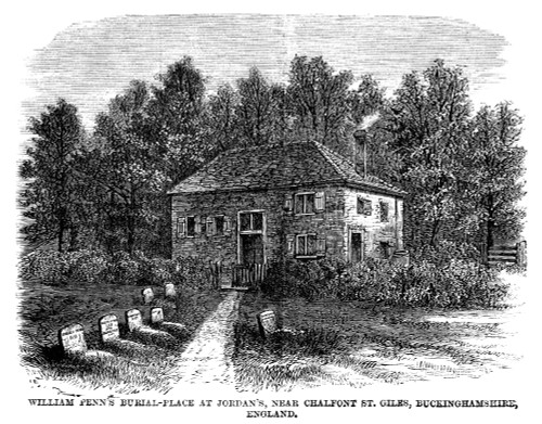 William Penn (1644-1718). /Nfounder Of The Colony Of Pennsylvania. Penn'S Burial Place At Jordan'S, Near Chalfont St. Giles, Buckinghamshire, England. Wood Engraving, American, 1883. Poster Print by Granger Collection - Item # VARGRC0323658