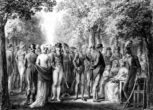 Vienna: Prater, C1800. /Na Promenade In The Wiener Prater, The Park In Leopoldstadt, Vienna, Austria. Watercolor, Austrian, C1800. Poster Print by Granger Collection - Item # VARGRC0115121