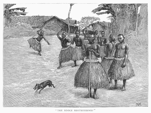 Africa: Ndoge Brotherhood. /Nline Engraving, 1889. Poster Print by Granger Collection - Item # VARGRC0102036