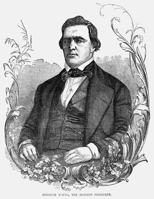 Brigham Young (1801-1877). /Namerican Mormon Leader. Engraving, C1855. Poster Print by Granger Collection - Item # VARGRC0265778