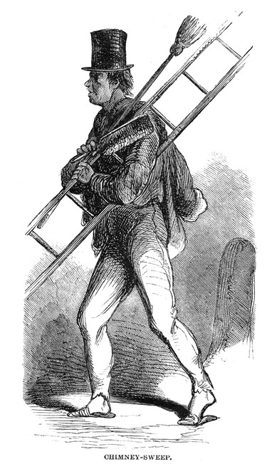 Chimney-Sweep. /Nwood Engraving, 19Th Century. Poster Print by Granger Collection - Item # VARGRC0006714