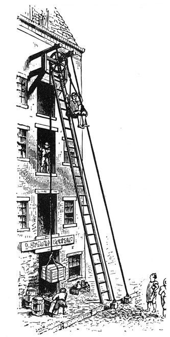 Colonial Hoist. /Nwoodcut, American, 18Th Century. Poster Print by Granger Collection - Item # VARGRC0077755