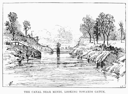 Panama Canal, 1888. /Nferdiand Lesseps' Canal Under Construction. Wood Engraving, English, 1888. Poster Print by Granger Collection - Item # VARGRC0089393