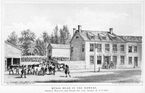 Nyc: Tavern, 1783. /Nthe Bull'S Head Tavern On The Bowery, New York, As It Appeared In 1783. Lithograph, 1861. Poster Print by Granger Collection - Item # VARGRC0012169