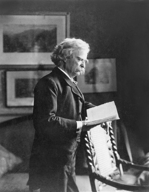 Samuel Langhorne Clemens /N(1835-1910). American Humorist And Writer. Photographed At Home In 1901. Poster Print by Granger Collection - Item # VARGRC0035510