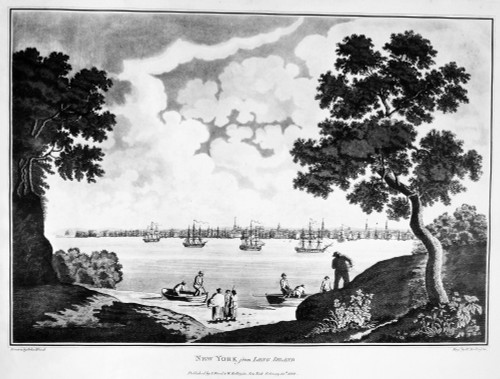 View Of New York, 1801. /Nview Of New York City From Long Island. Aquatint, 1801. Poster Print by Granger Collection - Item # VARGRC0086856