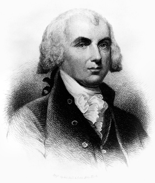 James Madison (1751-1836). /Nfourth President Of The United States. Etching, 19Th Century. Poster Print by Granger Collection - Item # VARGRC0106839