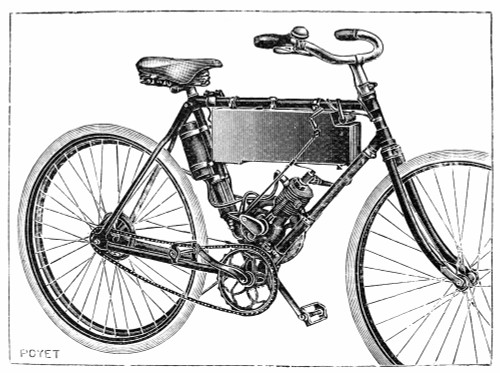 Motorcycle, 1904. /Ndesigned By Garreau. Line Engraving, French, 1904. Poster Print by Granger Collection - Item # VARGRC0099149