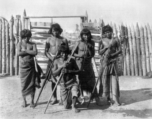 Brazil: Native Brazilians. /Nportrait Of A Group Of Native Brazilians. Photograph 1890-1923. Poster Print by Granger Collection - Item # VARGRC0107587
