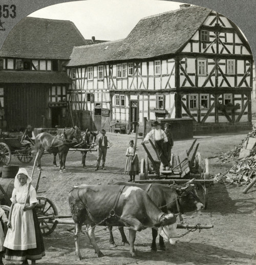 Germany: Farmhouse, C1920. /Na Farmhouse Near Betziesdorf, Germany. Stereograph, C1920. Poster Print by Granger Collection - Item # VARGRC0326025