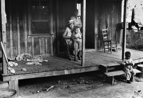 Sharecropper Family, 1935. /Na Family Of Sharecroppers Outside Their Home In Little Rock, Arkansas. Photograph By Ben Shahn, October 1935. Poster Print by Granger Collection - Item # VARGRC0172632