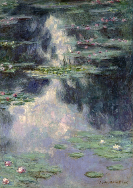 Monet: Water Lilies, C1898. /N'Water Lillies And Japanese Bridge
