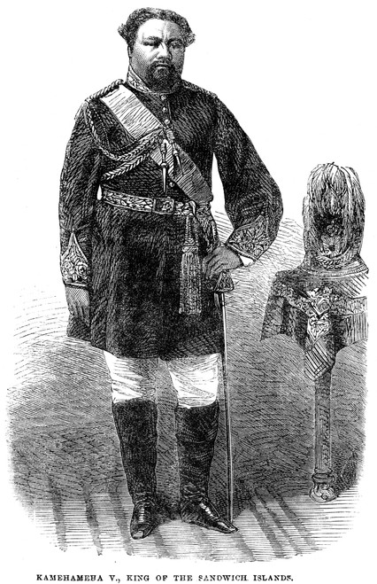 Kamehameha V (1830-1872). /Nking Of The Hawaiian Islands, 1863-1872. Line Engraving, 1866. Poster Print by Granger Collection - Item # VARGRC0069238