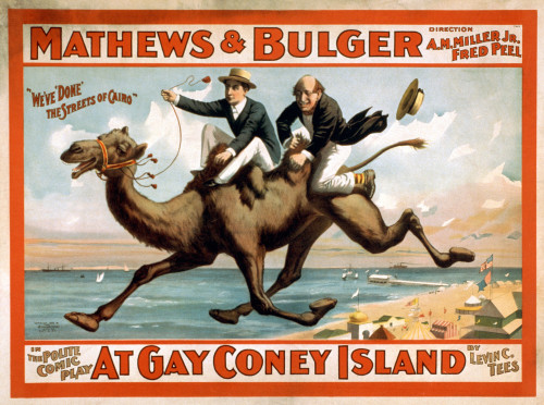 Broadway Poster, C1896. /Nlithograph Poster For The Broadway Play, 'At Gay Coney Island,' With Mathews & Bulger, C1896. Poster Print by Granger Collection - Item # VARGRC0115563