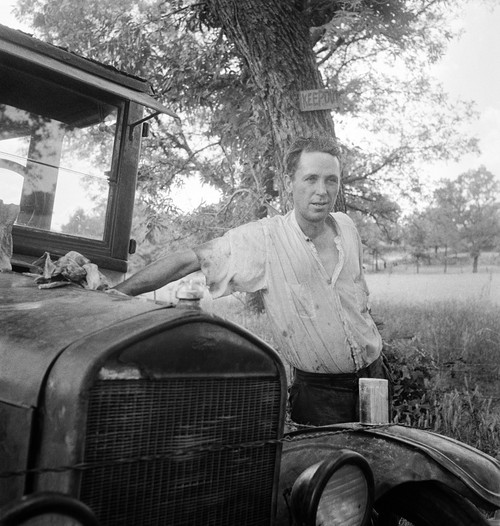 Migrant Worker, 1936. /Na Migrant Worker From Oklahoma Suffering From Tuberculosis With His Truck In Texas. Photograph By Dorothea Lange, 1936. Poster Print by Granger Collection - Item # VARGRC0323437