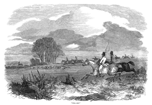 Stag Hunting, 1848. /N'Full Cry.' Stag Hunters In The English Countryside. Engraving, English, 1848. Poster Print by Granger Collection - Item # VARGRC0265887