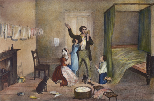 Temperance Movement, C1840. /N'The Bible And Temperance,' Lithograph By Nathaniel Currier. Lithograph, C1840. Poster Print by Granger Collection - Item # VARGRC0008106