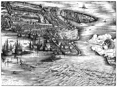 Venice: Harbor, C1500. /Nships In The Harbor Of Venice. Detail Of Jacopo Barbari'S 'Bird'S-Eye-View Of Venice,' Woodcut, 1500. Poster Print by Granger Collection - Item # VARGRC0125271