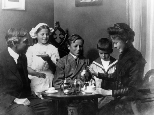New York: Family, 1911. /Nthe Fetter Family Having Tea At Their Home In New York City. Photograph, 1911. Poster Print by Granger Collection - Item # VARGRC0180619