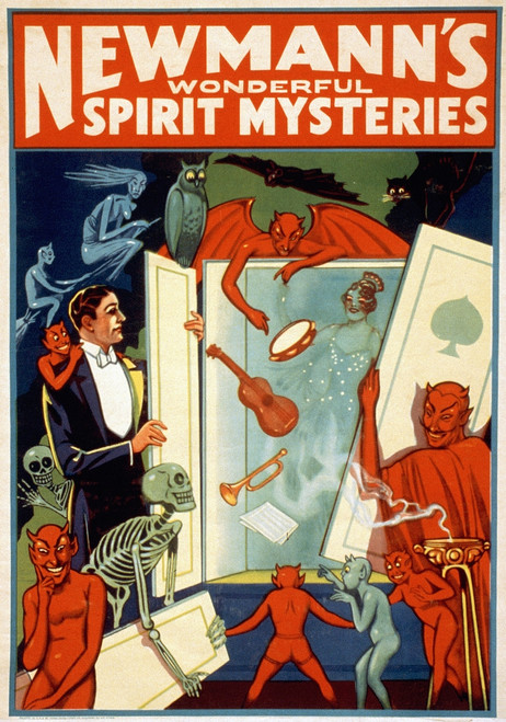 Magician Poster, C1911./Nlithograph Poster, C1911, Advertising The Magic Act Of George Newmann'S Wonderful Spirit Mysteries. Poster Print by Granger Collection - Item # VARGRC0116473