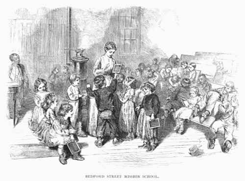 Mission School, C1880. /Nbedford Street Mission School, New York. Poster Print by Granger Collection - Item # VARGRC0093162