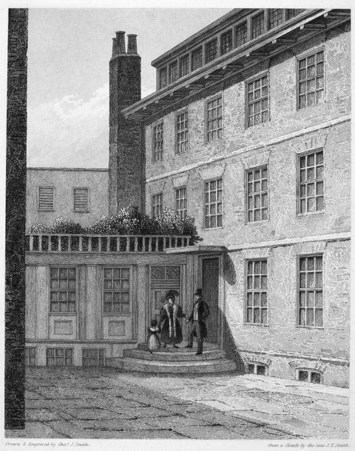 Samuel Johnson (1709-1784). /Nenglish Man Of Letters. Dr. Samuel Johnson'S House At 8 Bolt Court, Fleet Street, London, England. Etching And Engraving, 1835. Poster Print by Granger Collection - Item # VARGRC0069166 Samuel Johnson (1709-1784). /Nenglish Man Of Letters. Dr. Samuel Johnson'S House At 8 Bolt Court, Fleet Street, London, England. Etching And Engraving, 1835. Poster Print by Granger Collection - Item # VARGRC0069166