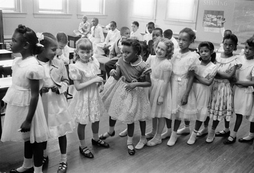 School Desegregation, 1955. /Nan Integrated Classroom In The Previously All-White Barnard Elementary School In Washington, D.C. Photographed By Thomas J. O'Halloran, 27 May 1955. Poster Print by Granger Collection - Item # VARGRC0126162