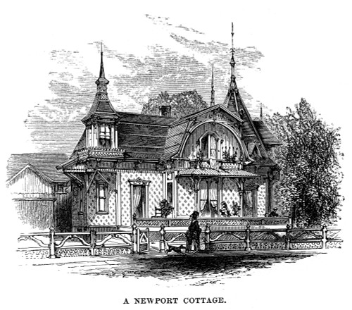 Newport Cottage. /Ncottage At Newport, Rhode Island. Wood Engraving, 1875. Poster Print by Granger Collection - Item # VARGRC0082592