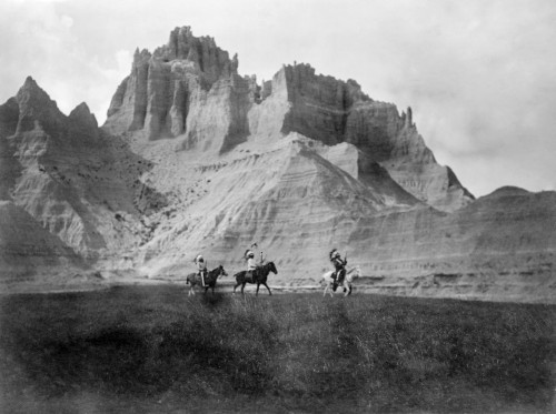Badlands, C1905. /Nthree Sioux Indians On Horseback In The Badlands, South Dakota. Photograph By Edward S. Curtis, C1905. Poster Print by Granger Collection - Item # VARGRC0324326 Badlands, C1905. /Nthree Sioux Indians On Horseback In The Badlands, South Dakota. Photograph By Edward S. Curtis, C1905. Poster Print by Granger Collection - Item # VARGRC0324326