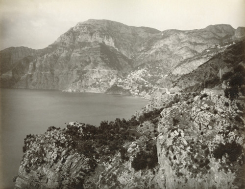 Italy: Positano. /Na View Of The Road From  Sorrento To Amalfi In Positano, Italy. Photograph By Giorgio Sommer, C1900. Poster Print by Granger Collection - Item # VARGRC0350925