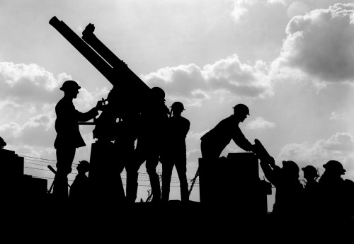 Wwi: British Troops, 1917. /Nbritish Soldiers Operating An Anti-Aircraft Gun During The Battle Of Broodseinde In Flanders, Belgium. Photograph By Ernest Brooks, 1917. Poster Print by Granger Collection - Item # VARGRC0216613