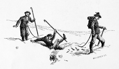 Mountaineers, 19Th Century. /Nwood Engraving, 19Th Century. Poster Print by Granger Collection - Item # VARGRC0096576