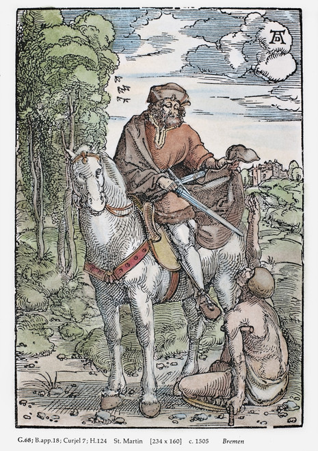 Saint Martin (C316-397). /Nalso Known As Saint Martin Of Tours. French Prelate. Woodcut, C1505, By Hans Baldung Grien After Albrect D�rer. Poster Print by Granger Collection - Item # VARGRC0104372