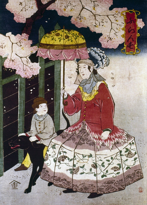 Japan: Western Dress. /Njapanese In Western Dress. Wooblock Print, 1870S. Poster Print by Granger Collection - Item # VARGRC0103533 Japan: Western Dress. /Njapanese In Western Dress. Wooblock Print, 1870S. Poster Print by Granger Collection - Item # VARGRC0103533