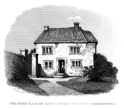John Locke (1632-1704). /Nenglish Philosopher. The Birthplace Of Locke At Wrington, Somersetshire, England. Line Engraving, 19Th Century. Poster Print by Granger Collection - Item # VARGRC0069808