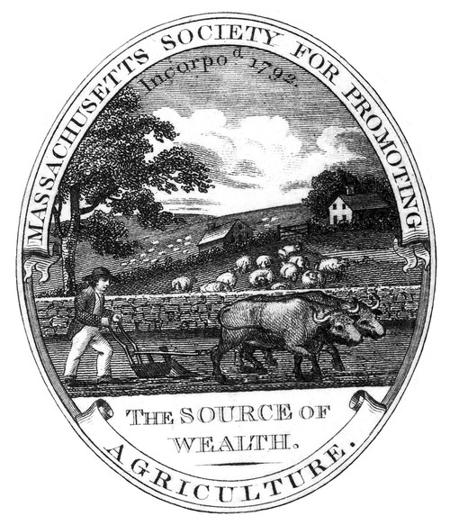 Seal: Agriculture. /Nseal For The Massachusetts Society For Promoting Agriculture, 1802. Poster Print by Granger Collection - Item # VARGRC0130231