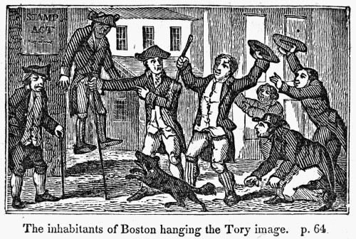 Stamp Act: Protest, 1765. /Na Stamp Agent Hanged In Effigy During An Anti-Stamp Act Protest In 1765. Wood Engraving, 1829. Poster Print by Granger Collection - Item # VARGRC0075364
